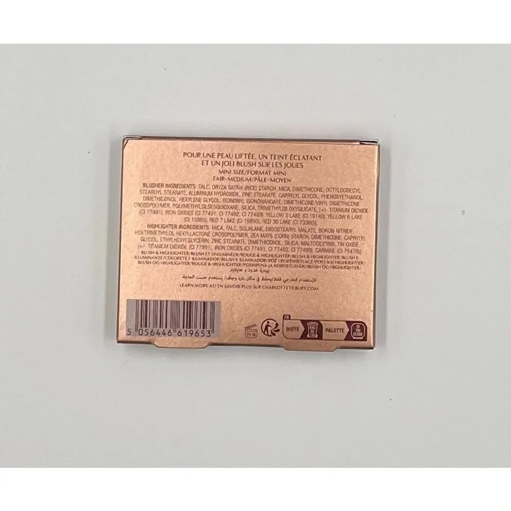 Charlotte Tilbury Hollywood Blush & Glow Glide Palette Fair/Light- Medium NIB